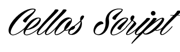 Cellos Script font